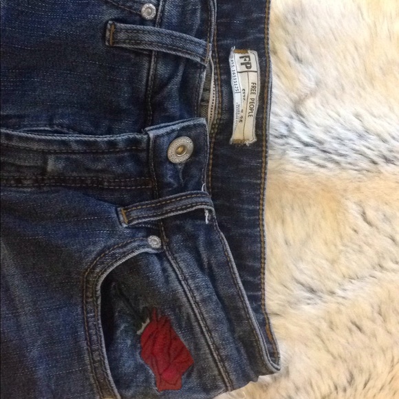 Free people rose distressed boyfriend jeans - Picture 2 of 3